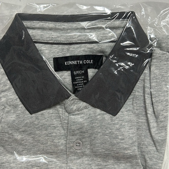 KENNETH COLE COLORBLOCK COLLAR SOLID SHORT SLEEVE POLO SIZE SMALL - Picture 10 of 10